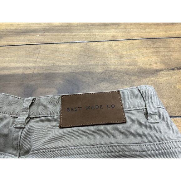 Best Made Co Jeans Mens 31x30 Khaki Straight Denim Jeans - Picture 9 of 12